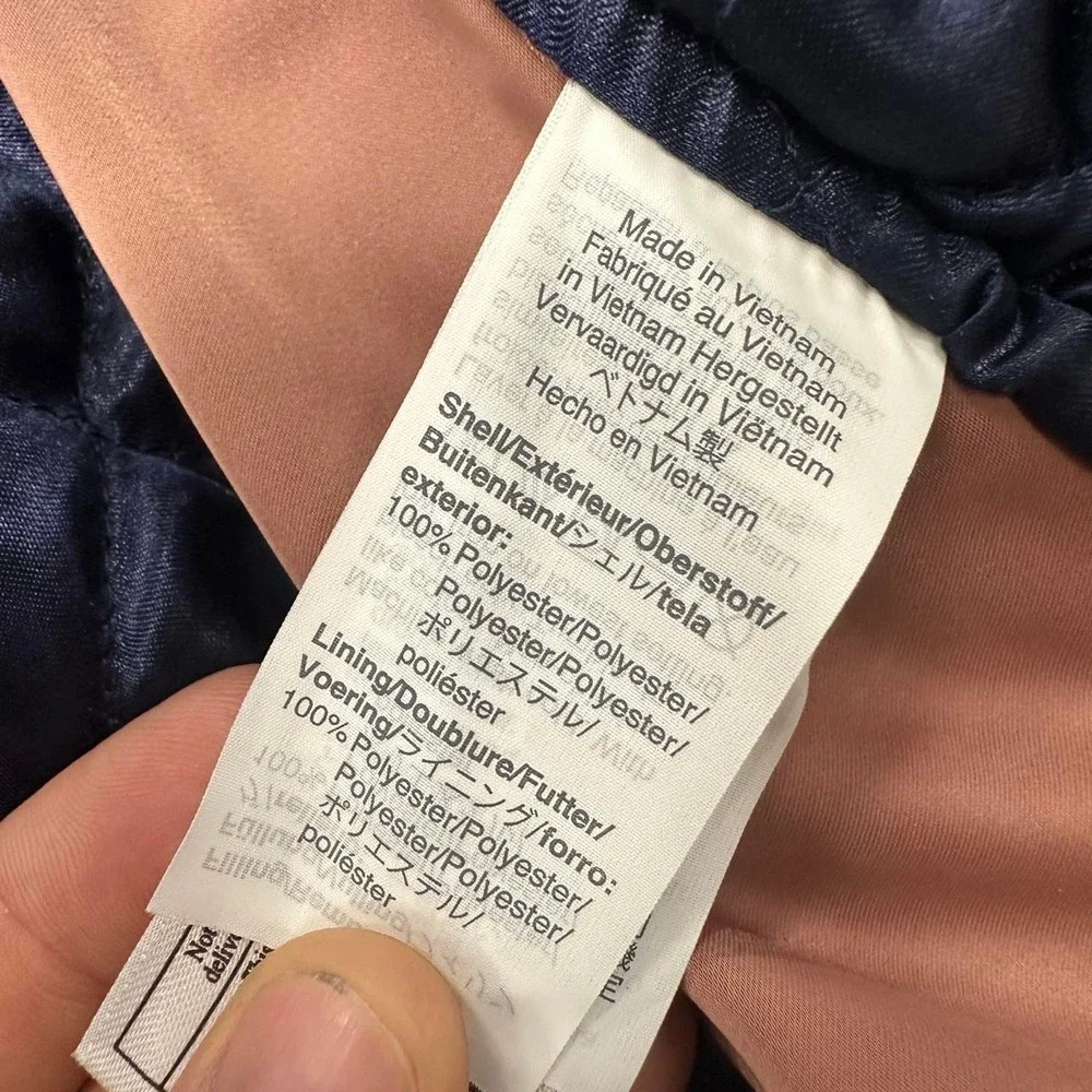 J. Crew Peach Quilted Lining bomber jacket Size Small